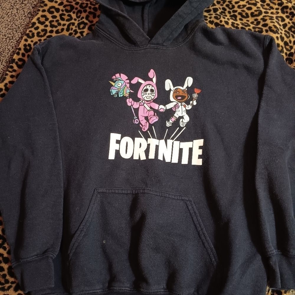 🤠Fortnite Hoodie in Blue. SIZE Medium Youth